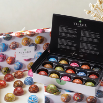 Giftbox Picasso van Visser chocolade. 15 stuks Picasso bonbons