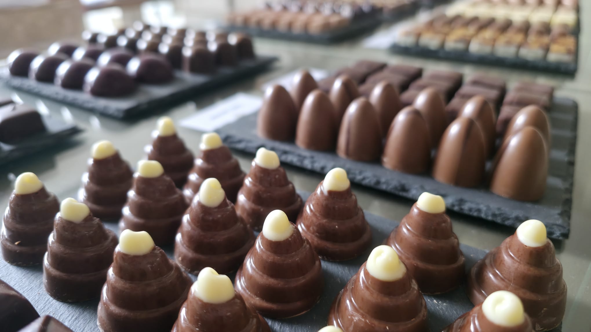 Originals van Visser chocolade. Gemengde bonbons