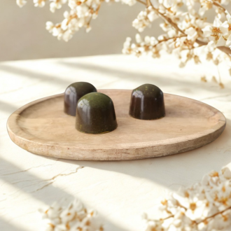 Zomer/cocktail bonbon Mojito. Visser chocolade