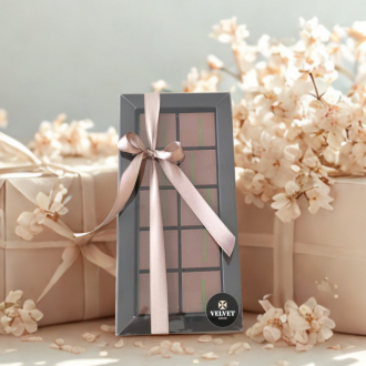 doosje Dubai reepjes 10 stuks. Visser chocolade
