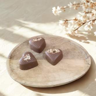hartjesbonbon melk gianduja. Visser chocolade