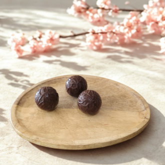 truffel puur karamel zeezout. Originals collectie Visser chocolade