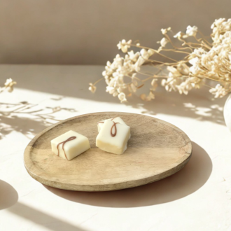 Vanilleblokje. Original collectie Visser chocolade