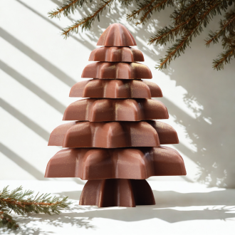 3D kerstboom melk