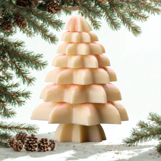 3D kerstboom wit