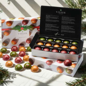 Giftbox Picasso bonbons KERST (15stuks). Visser chocolade