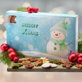 Adventkalender KERST Visser chocolade
