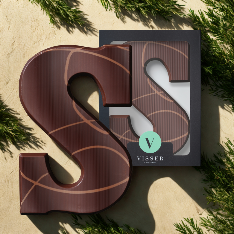 chocoladeletter puur, Visser chocolade