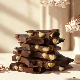 breekchocolade puur-hazelnoot, Visser chocolade