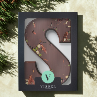 Chocoladeletter studentenhaver puur, Visser chocolade