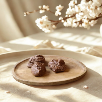 chocosnack melk-bastognekoek. Vsser chocolade