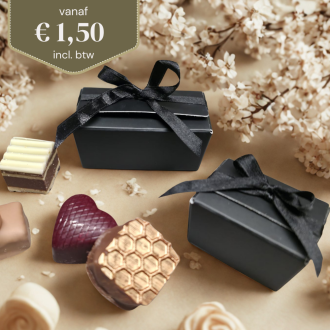 Ballotin met 2 Original bonbons van Visser chocolade