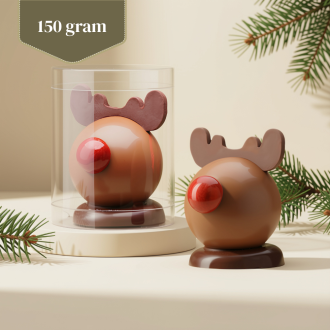 Kerstbal Rudolph in koker